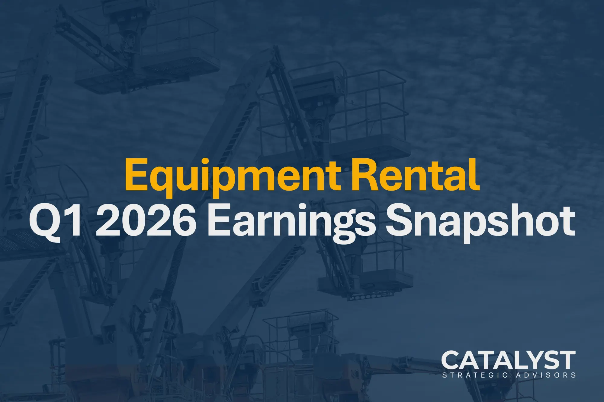 Equipment Rental Platforms Report Strong Start to 2026 as Specialty Rental and Mega Project Demand Continue to Drive Growth